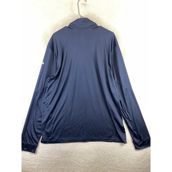 New Era Men's XXL Navy Blue New England Patriots 1/4 Zip Pullover Sweatshirt NWT - Picture 8 of 11